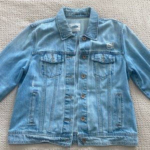 Old Navy Distressed Denim Jacket